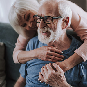 Ein glückliches Seniorenpaar